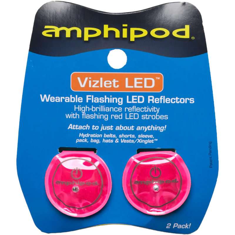 Vizlet Flash Mini LED Reflectors 2-pack, Amphipod Vizlet™ Flash Mini Flashing Magnetic Reflectors 2-Pack in packaging