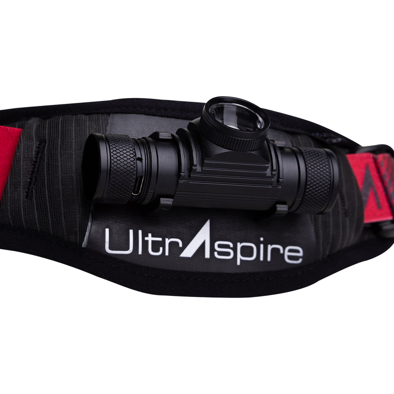Lumen 400z 2.0 Waist Light, UltrAspire Lumen 400z 2.0 Waist Light light tilted