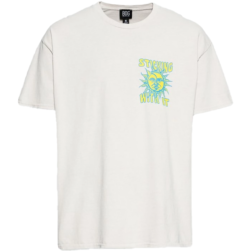 Stick With Passion Tee, BDG Stick With Passion Tee in Ecru front