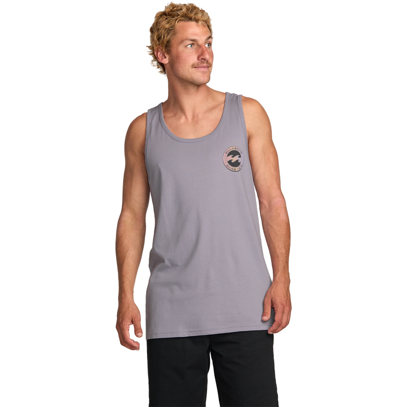 Billabong Men's Hallow Premium Tank in Light Purple, Billabong Men's Hallow Premium Tank Front