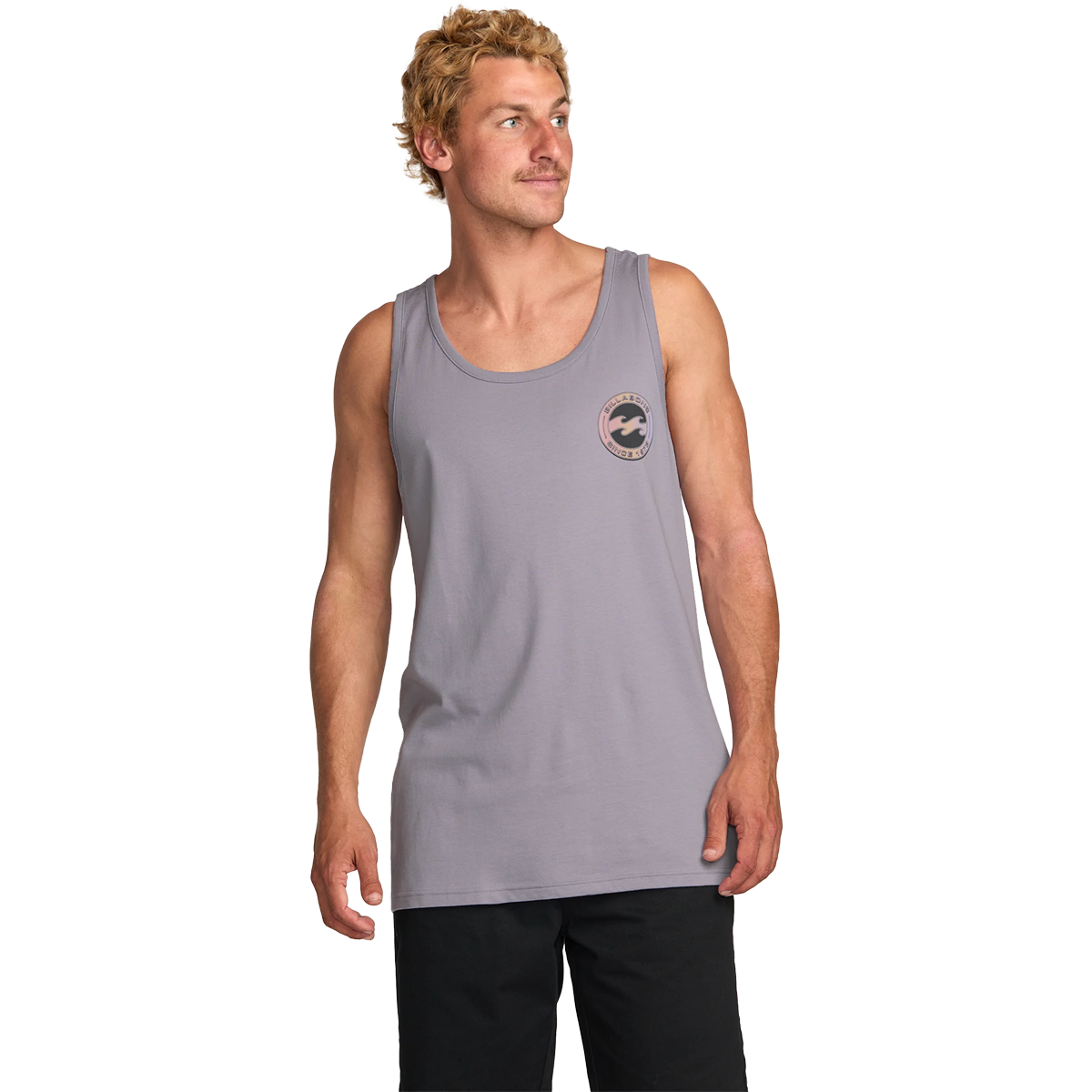 Billabong Men's Hallow Premium Tank in Light Purple alternate view