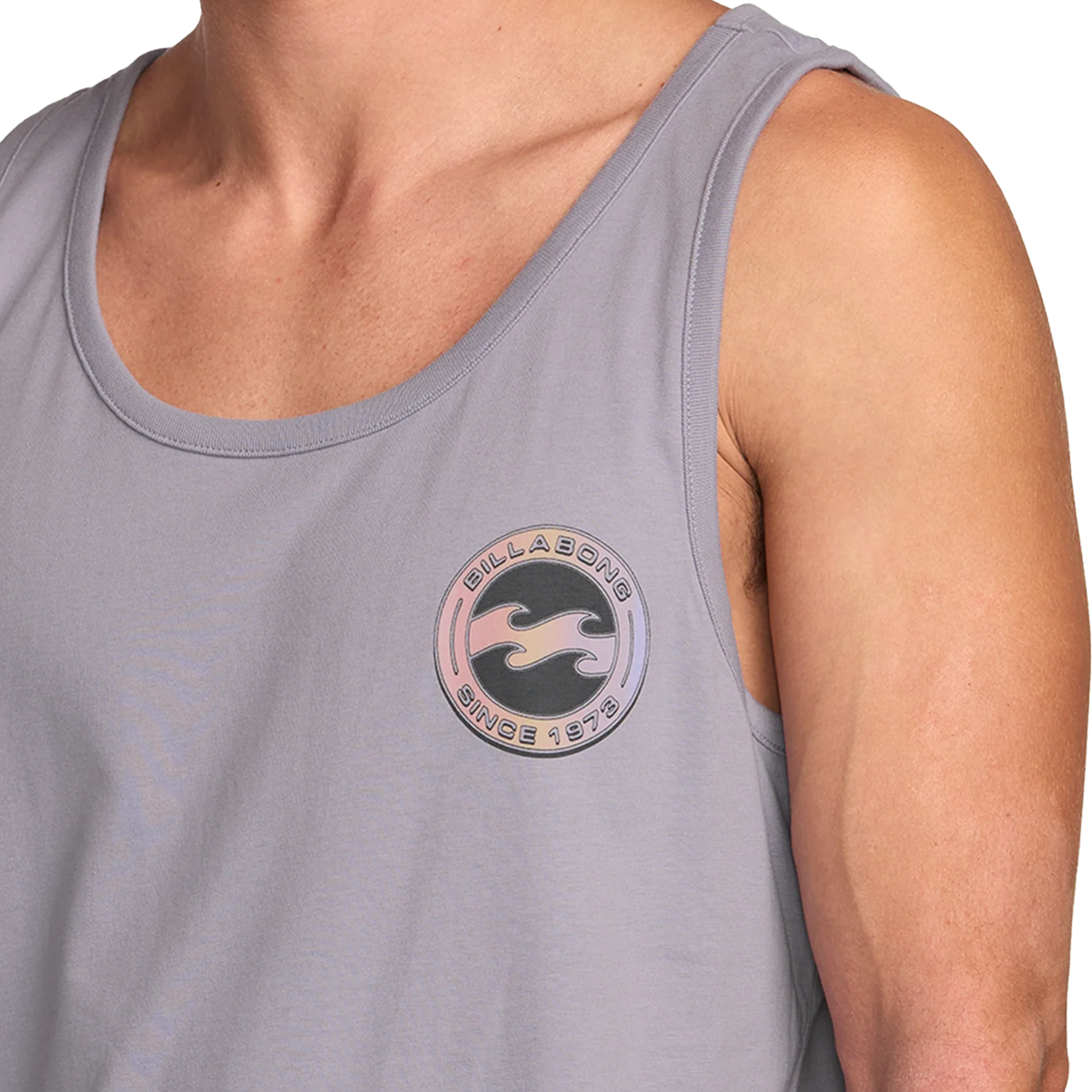 Billabong Men's Hallow Premium Tank in Light Purple alternate view