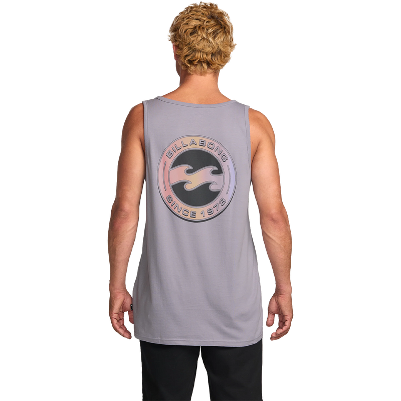 Billabong Men's Hallow Premium Tank in Light Purple, Billabong Men's Hallow Premium Tank Back