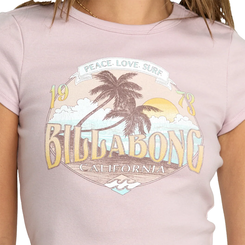 Women's Tropical Mindset Short Sleeve Tee, Billabong Women's Tropical Mindset Short Sleeve Tee Front Graphic