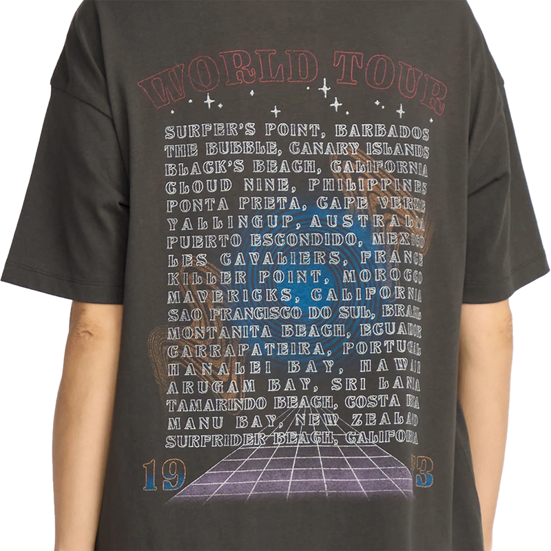 Women's Focus Tour Short Sleeve Tee, Billabong Women's Focus Tour Short Sleeve Tee Back Graphic