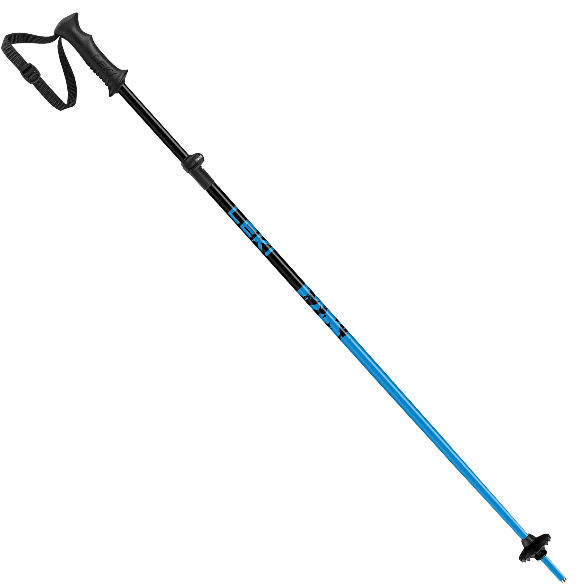 Leki Youth Rider Vario SL+ in blue single pole