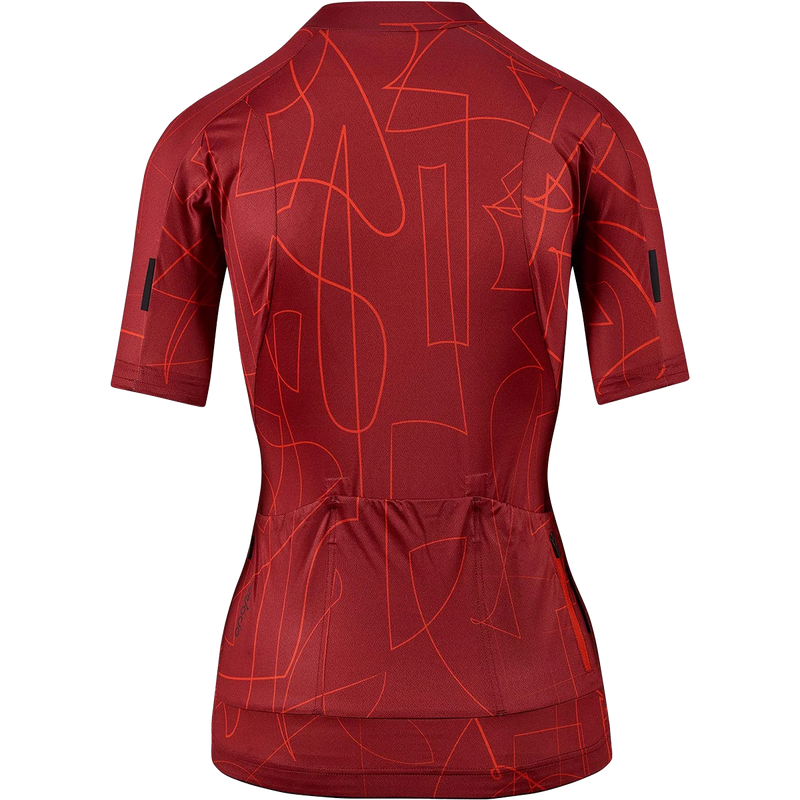 Women's Line SE Jersey, Velocio Women's Line SE Jersey in Oxide Red back