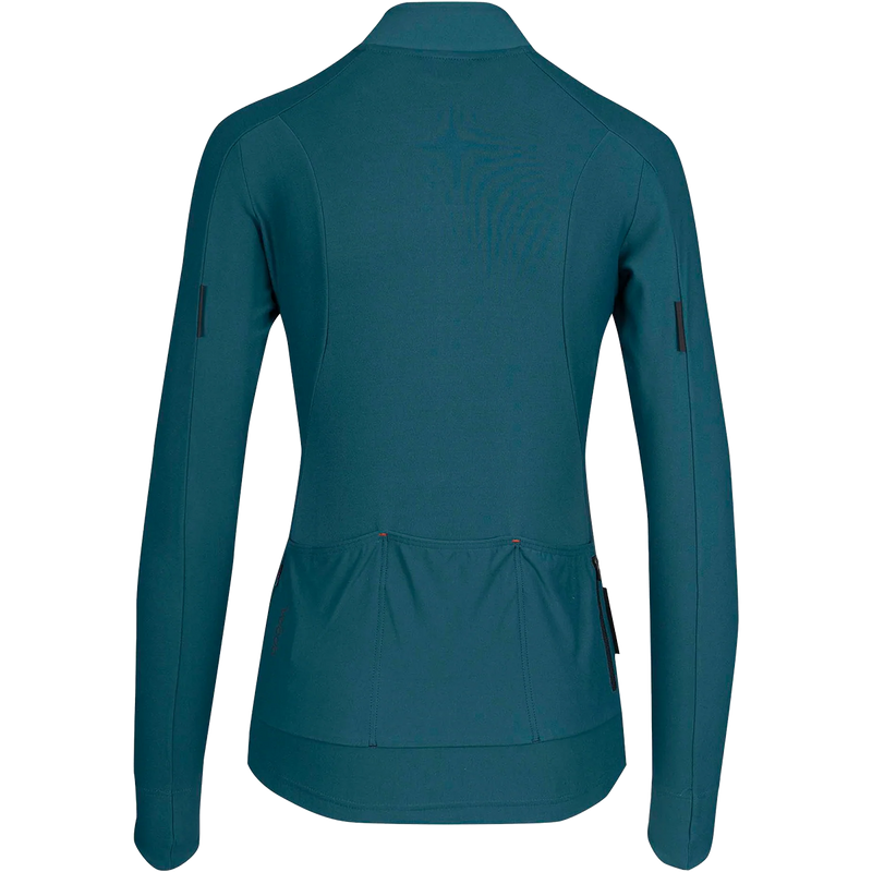 Women's Signature Long Sleeve, Veolocio Women's Signature Long Sleeve in Deep Sea back