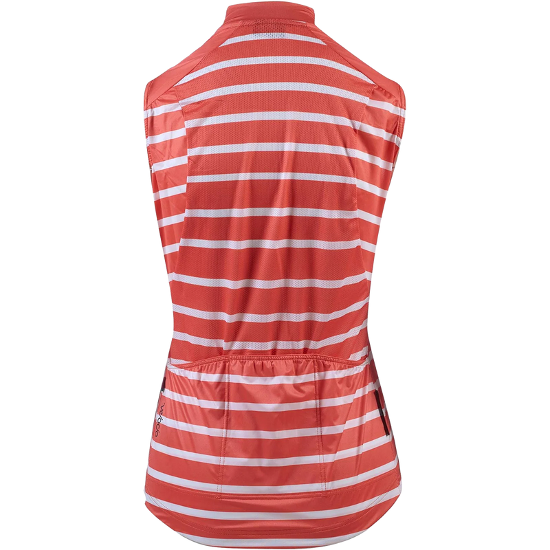 Women's Breton SE Wind Vest, Velocio Women's Breton SE Wind Vest in Coral back