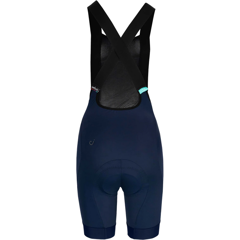Women's Signature Bib Shorts, Velocio Women's Signature Bib Shorts in Navy back