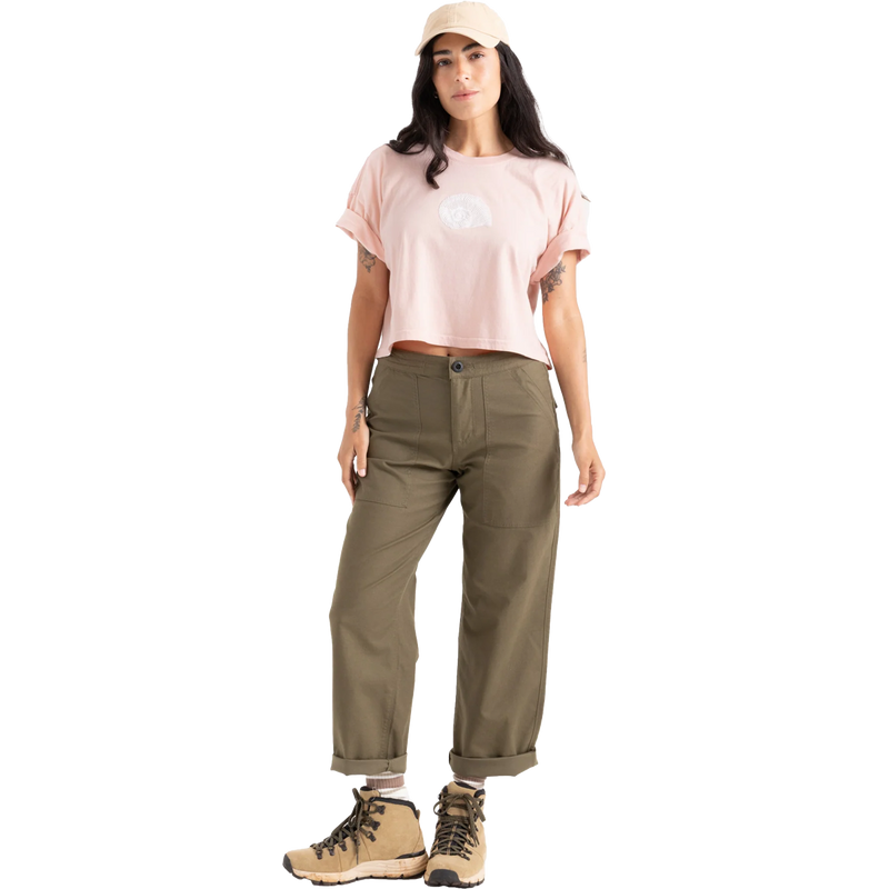 Women's Striped Shell Cropped Tee, Featured Image
