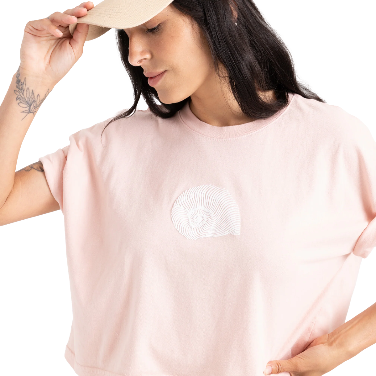Women's Striped Shell Cropped Tee alternate view
