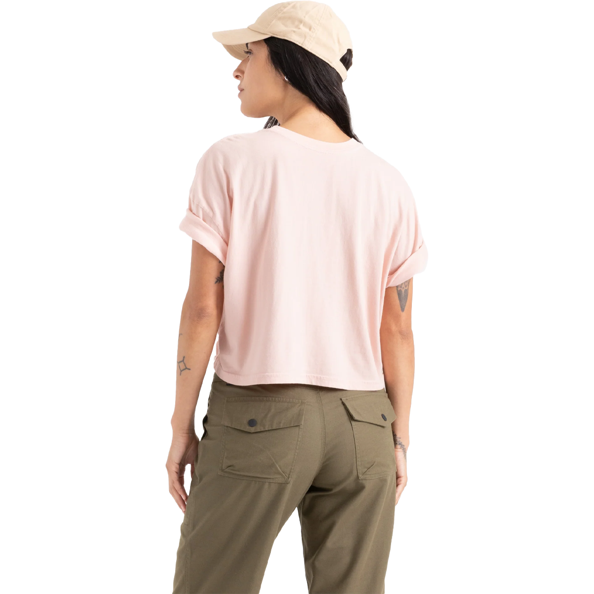 Women's Striped Shell Cropped Tee alternate view