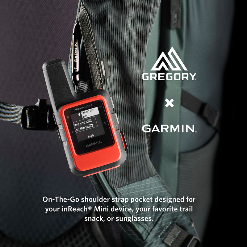 Paragon 50, Gregory Paragon 50 in Desert Red with 
Garmin inreach