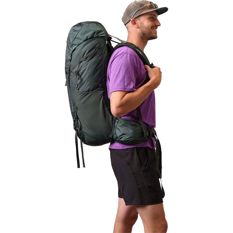 Paragon 60, Gregory Paragon 60 in Cascade Green on model right