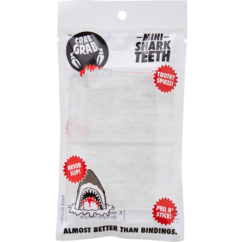 Mini Shark Teeth, Crab Grab Mini Shark Teeth package front