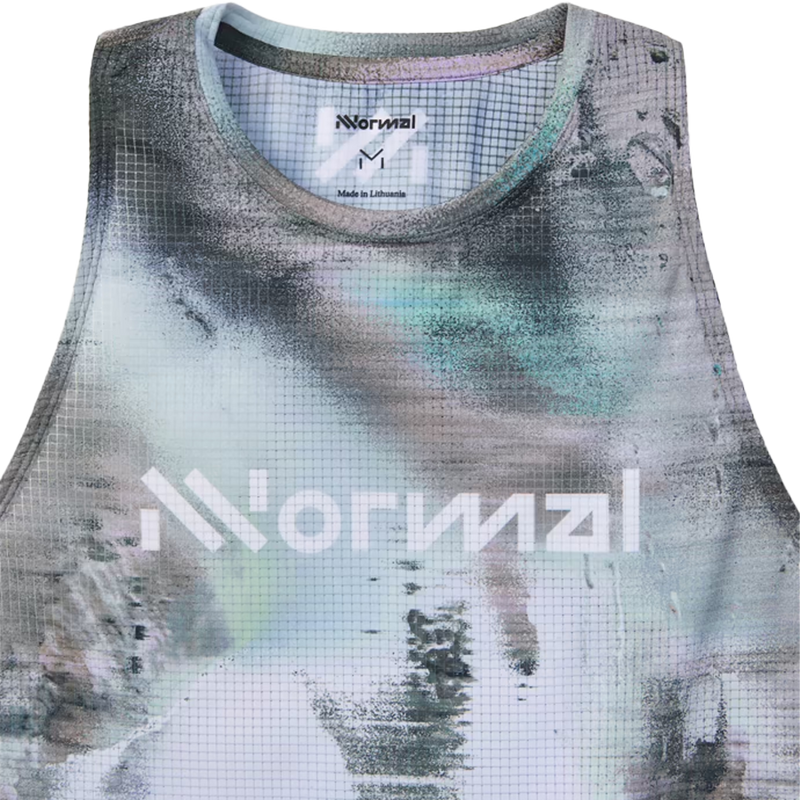Women's Race Tank, Nnormal Women's Race Tank Logo