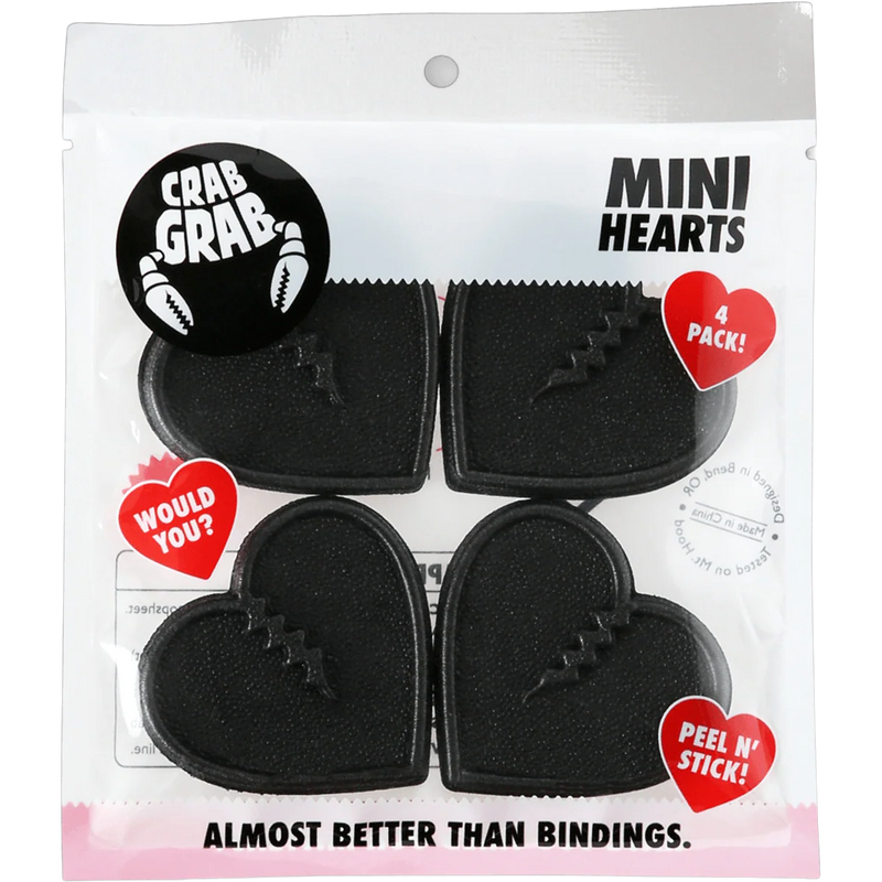 Mini Hearts, Crab Grab Mini Hearts package in Black