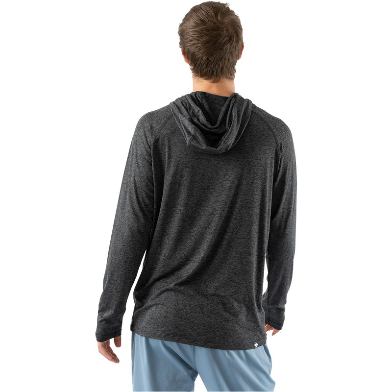 Men's EZ Pullover, Rabbit Men's EZ Pullover in Black Charcoal back