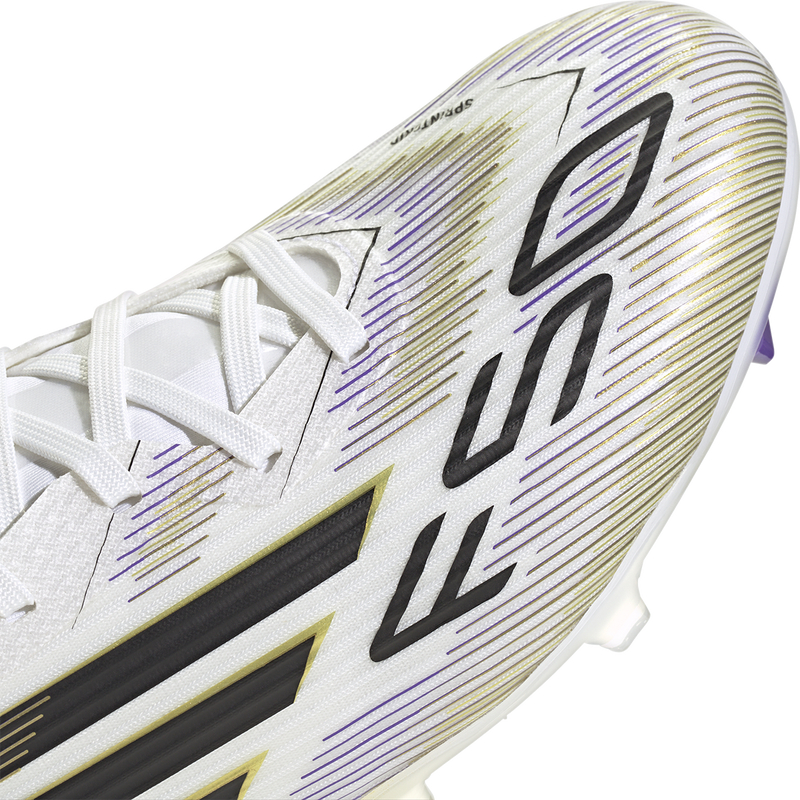F50 League FG/MG WC, Adidas F50 League FG/MG WC 2025 in White/Black/Gold toe top
