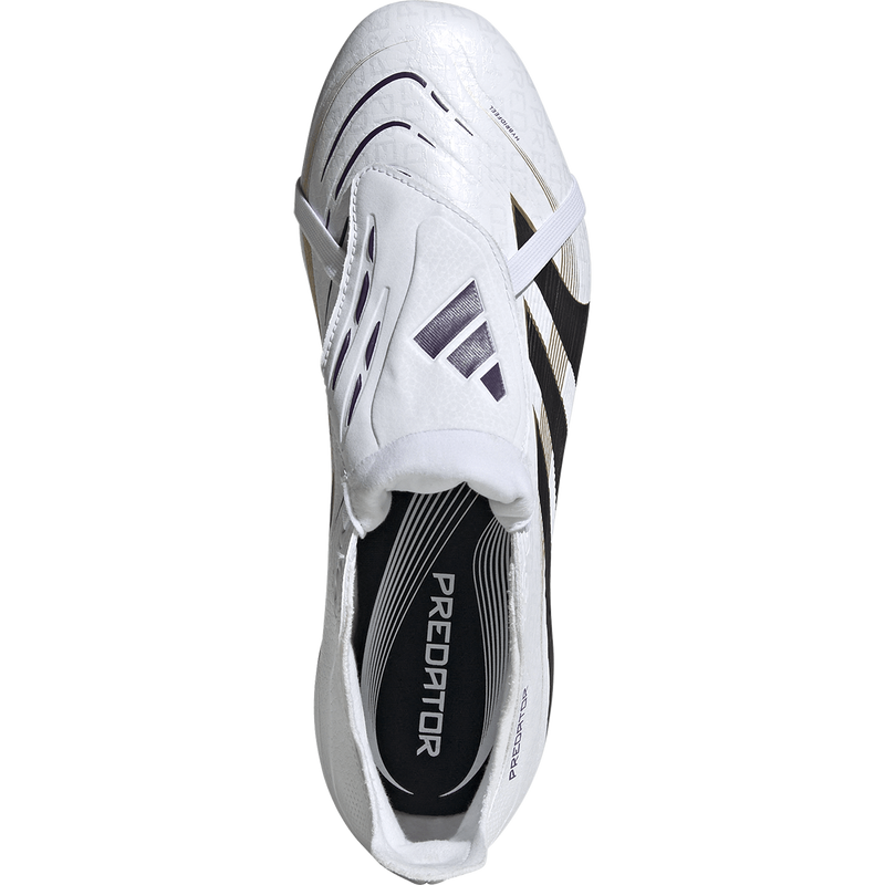 Predator League Fold over Tongue FG/MG WC, Adidas Predator League Fold over Tongue FG/MG WC 2025 in White/Black/Gold top