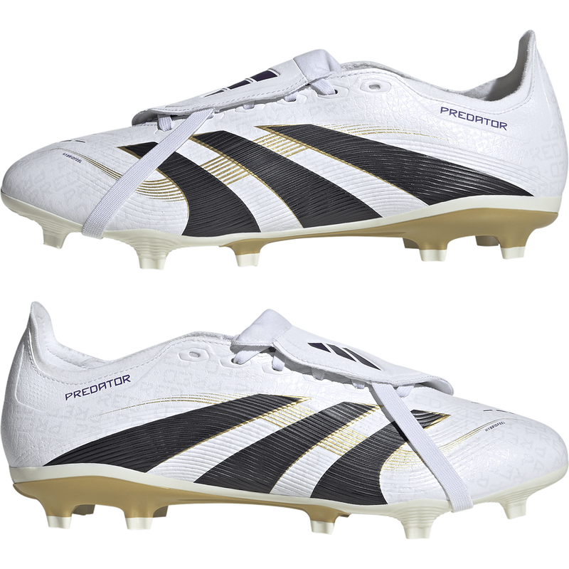 Predator League Fold over Tongue FG/MG WC, Adidas Predator League Fold over Tongue FG/MG WC 2025 in White/Black/Gold pair 