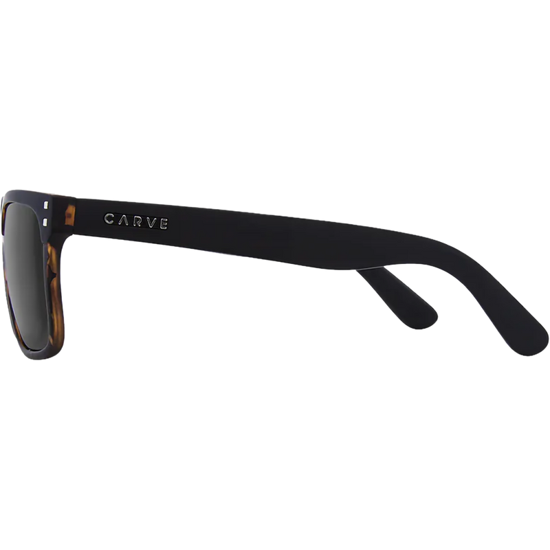 Rivals Polarized, Carve Rivals Matte Tort Black + Grey Polarized left