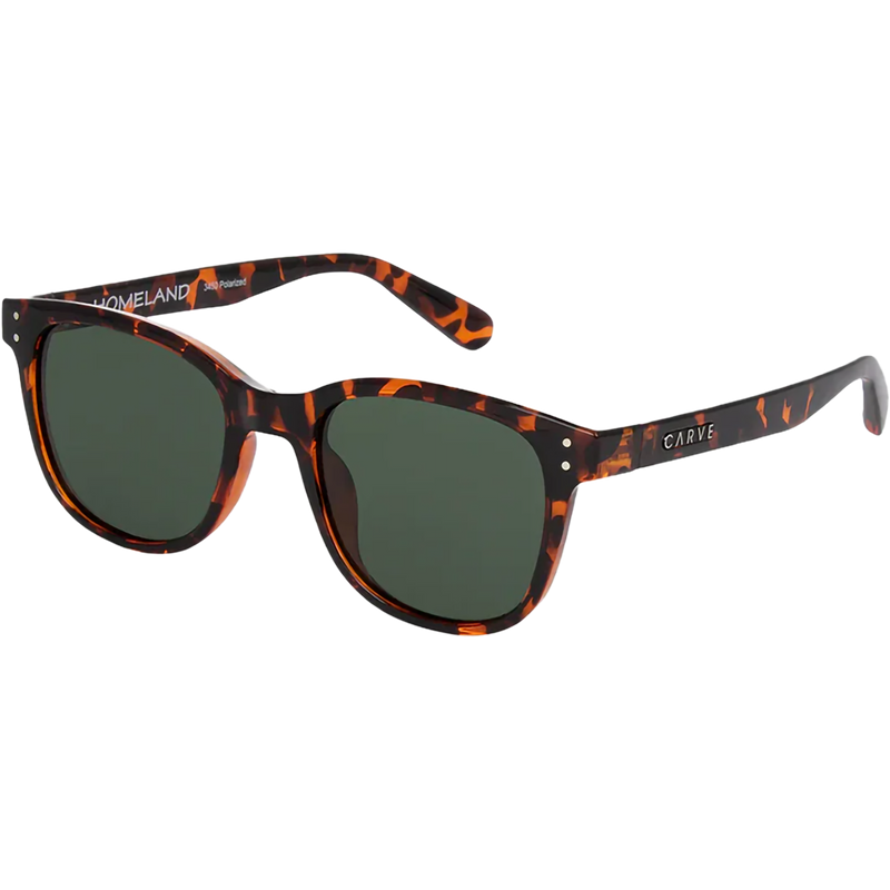 Homeland, Carve Homeland Polarized in Gloss Tort + Green Polarized front left