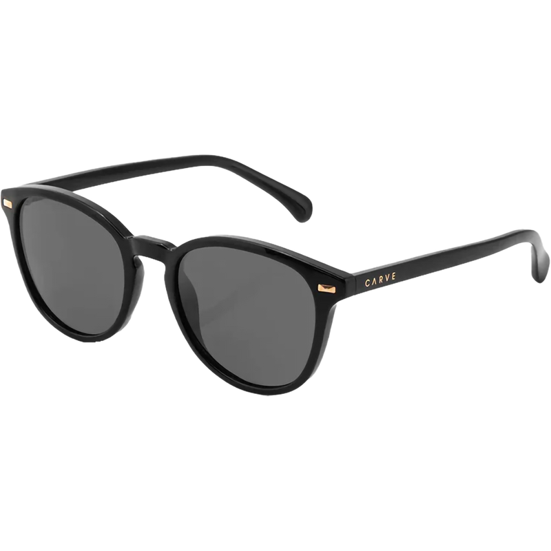 Oslo, Carve Oslo Polarized in Gloss Black + Dark Gray front left