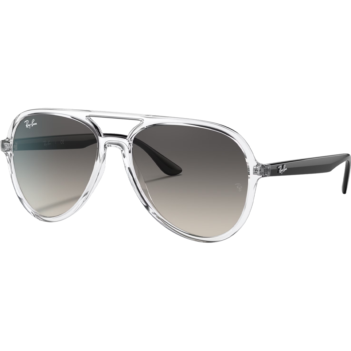 RayBan 4337 クリアフレーム サングラス RB4376 - Polished Transparent/Grey Gradient – Sports Basement