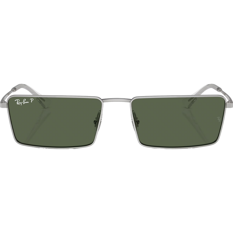 Emy Bio-Based - Polished Silver/Dark Green, Ray Ban EMY BIO-BASED front