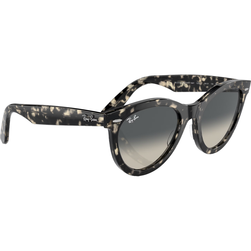 Wayfarer Way - Polished Grey/Havana Grey, Ray Ban Wayfarer Way Polished Grey Havana Grey 3/4 alt view