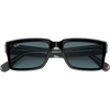 Polished Black On Transparent/Blue Gradient