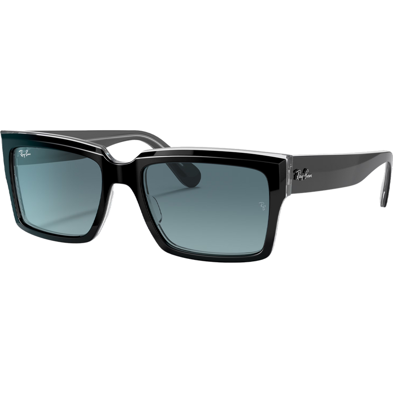 Inverness - Polished Black On Transparent/Blue Gradient, Ray Bay Inverness 3/4 Front