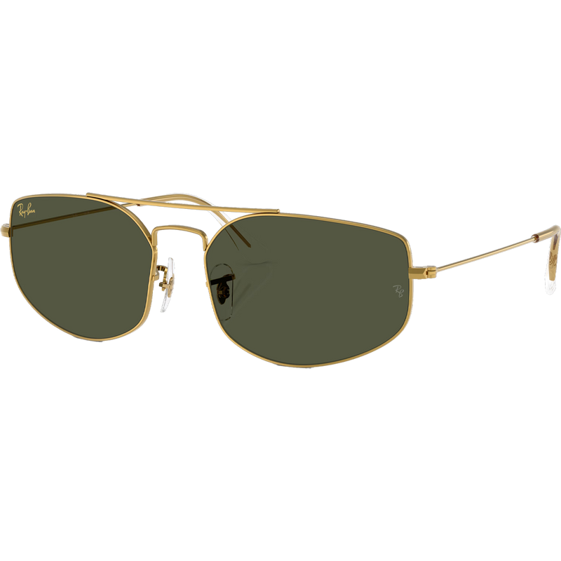 Explorer V - Polished Legend Gold/G-15 Green, Ray Ban Explorer V in Polished Legend Gold G-15 Green 3/4 view