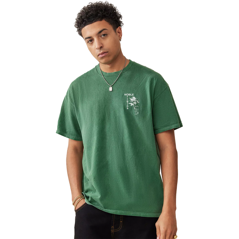 Men's Green Osaka Tee, BDG Men's Green Osaka Tee Front