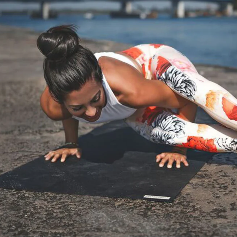 Harmony Yoga Mat, Jade Harmony Yoga Mat under hand