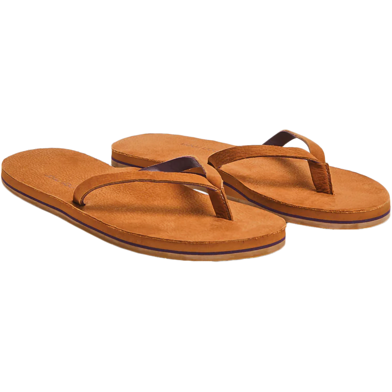 Women's Meadows Flip Flop, Hari Mari Women's Meadows Flip Flop in 108-Tobacco pair right front