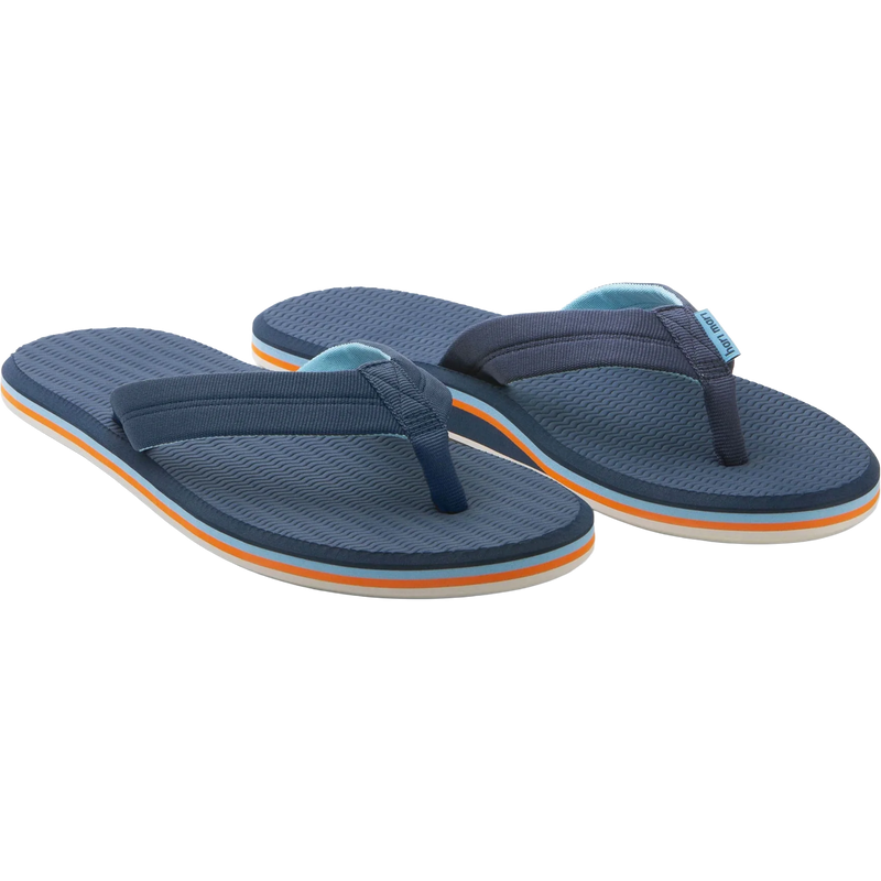 Men's Dunes Flip Flop, Hari Mari Men's Dunes Flip Flop in 300-Navy pair front right