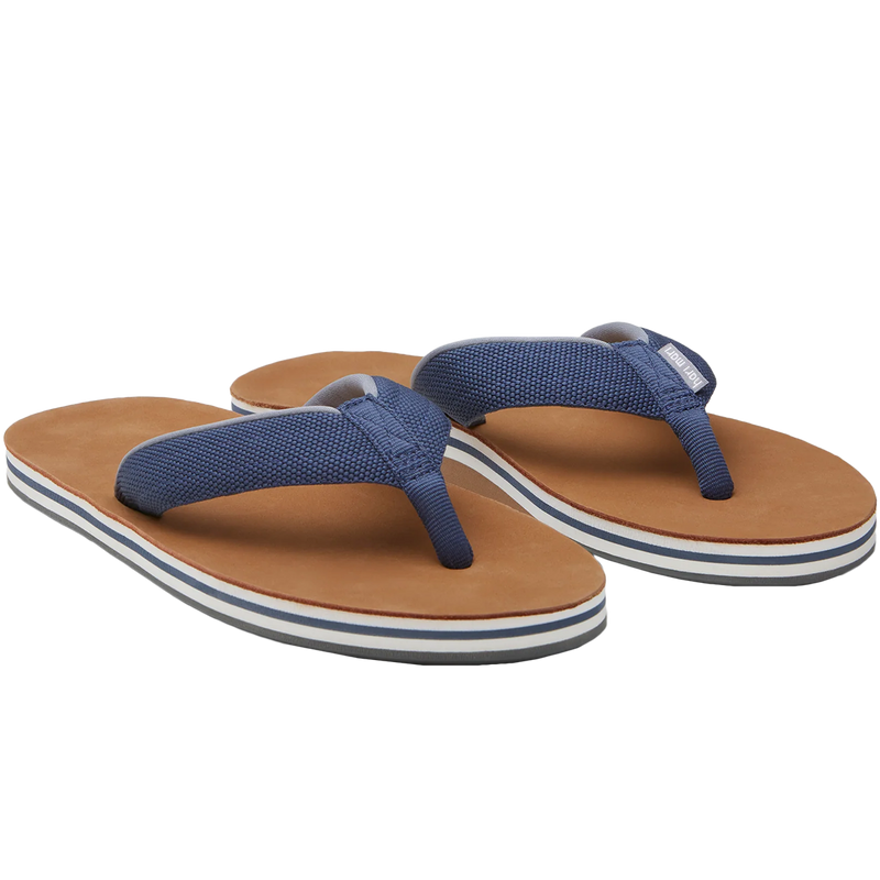 Men's Scouts Flip Flop, Hari Mari Men's Scouts Flip Flop in 302-Indigo pair front right