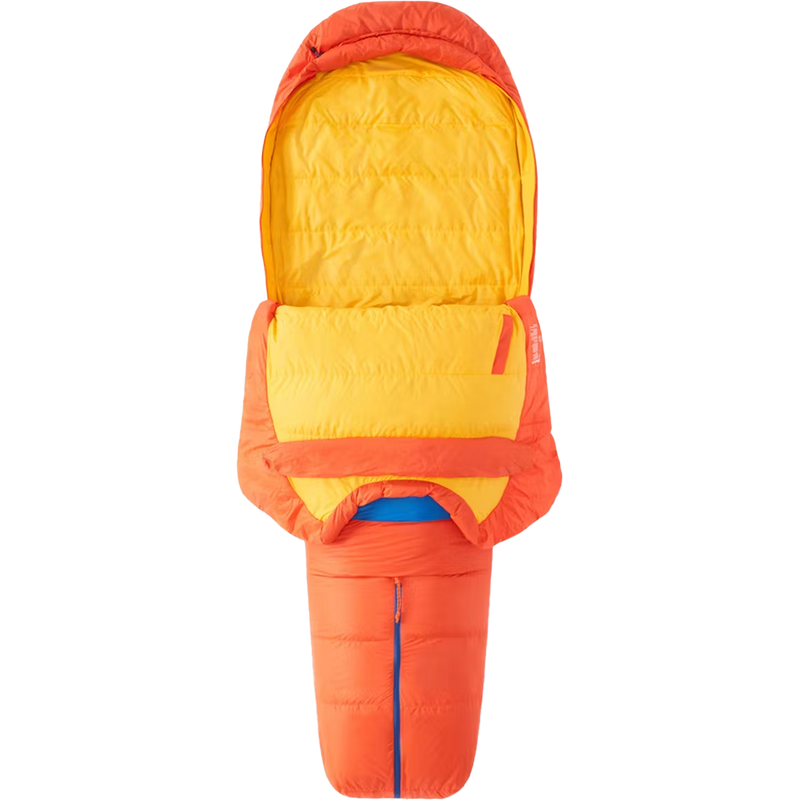 Marmot Always Summer 40 in Red Sun Sola unzipped dual zippers