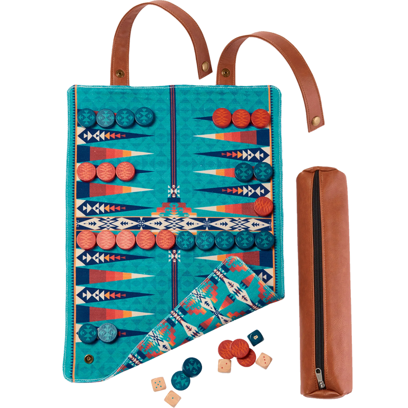 Pendleton Backgammon, Chronicle Books Pendleton Backgammon unrolled