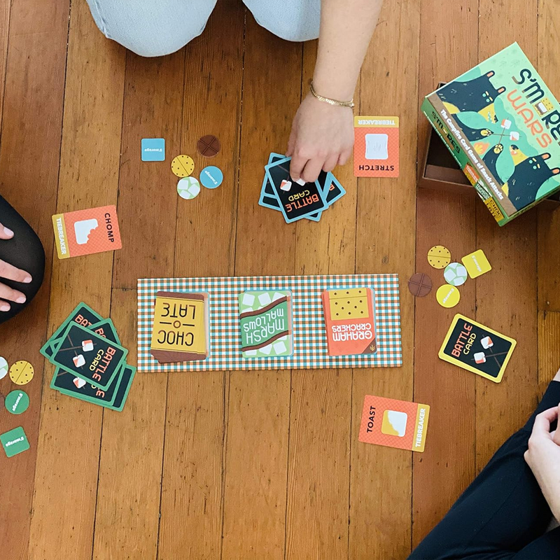 S'Mores Wars Card Game, Chronicle Books S'Mores Wars Card Game in play