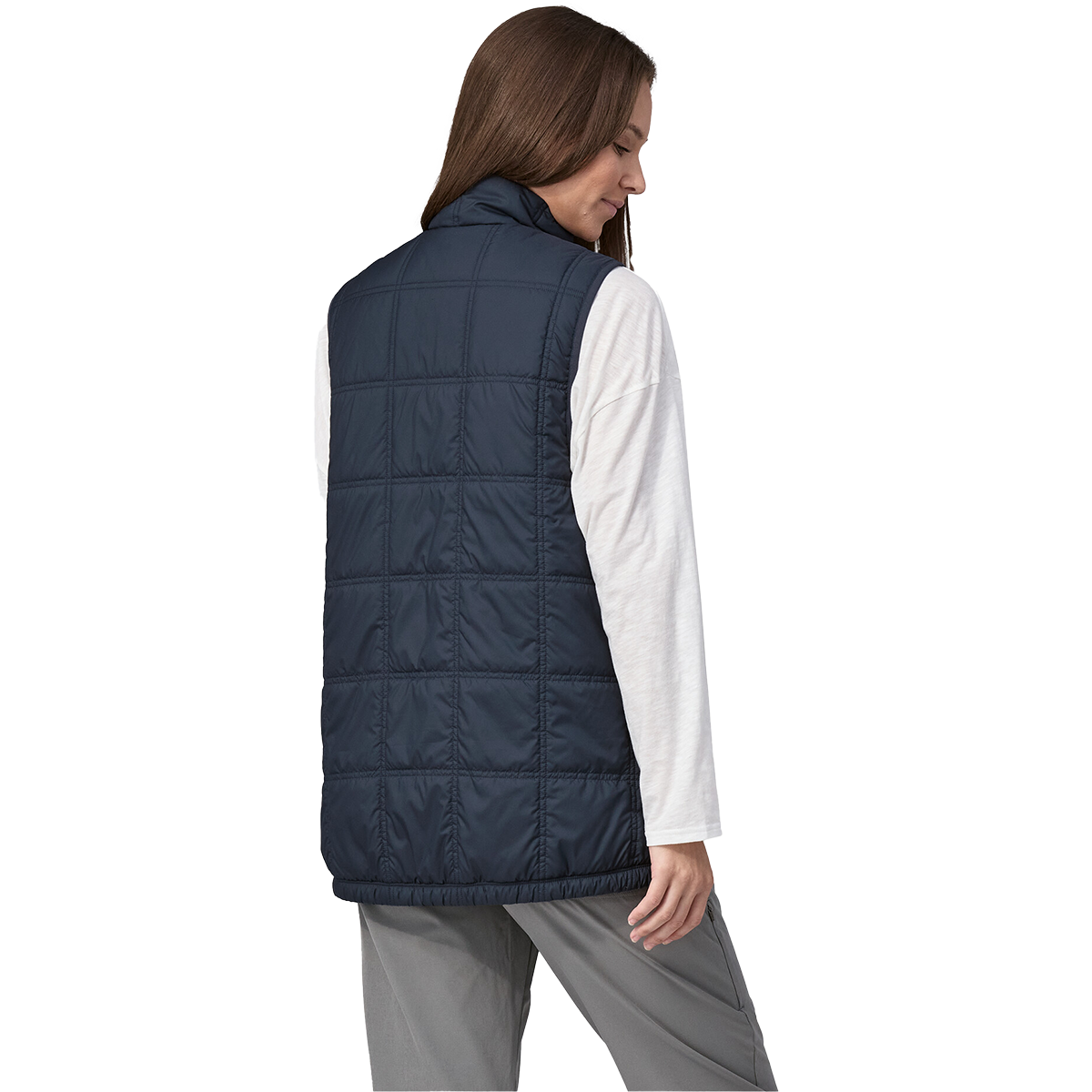 Patagonia Women's Lost Canyon Vest in Pitch Blue back