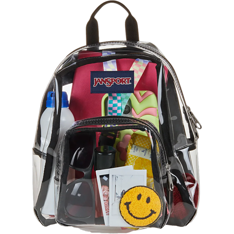 eastsport clear mini backpack 100% Transparent (10.5 by 8 by 3 Inches) with Adjustable Straps, Clear/Lovely Lilac/Icy Blue No greater bundle to accompany you throughout your school day! Double Handle Clear Backpack