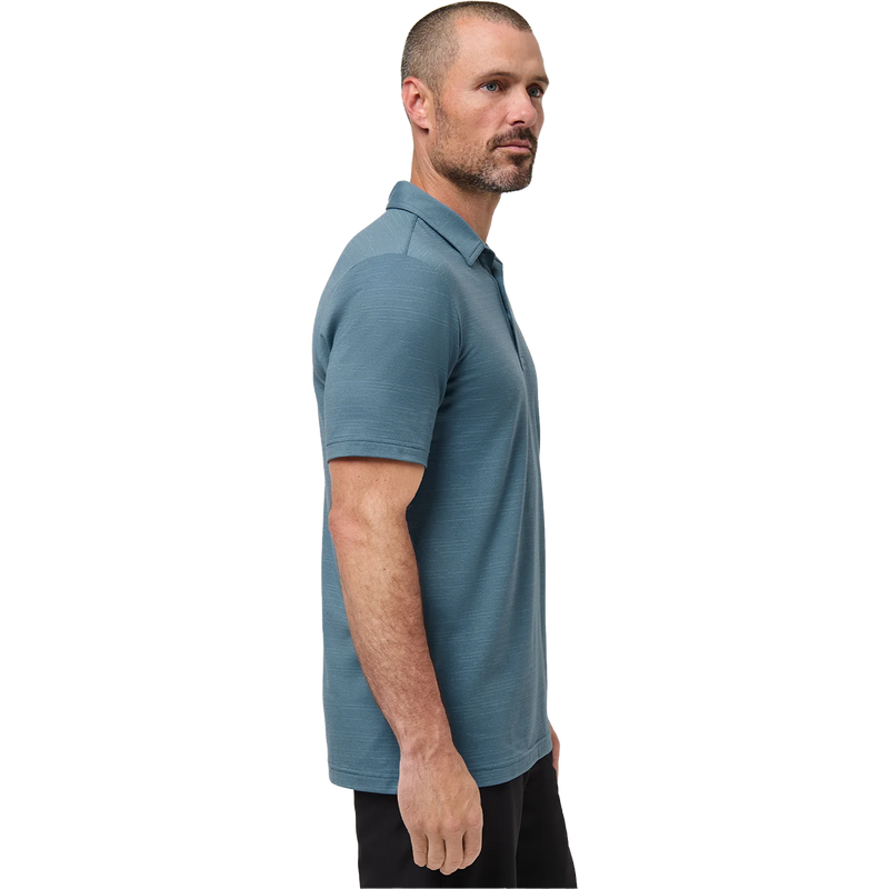 Men's The Heater Polo, Travis Mathew Men's The Heater Polo in Copen Blue right