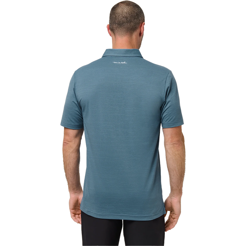 Men's The Heater Polo, Travis Mathew Men's The Heater Polo in Copen Blue back