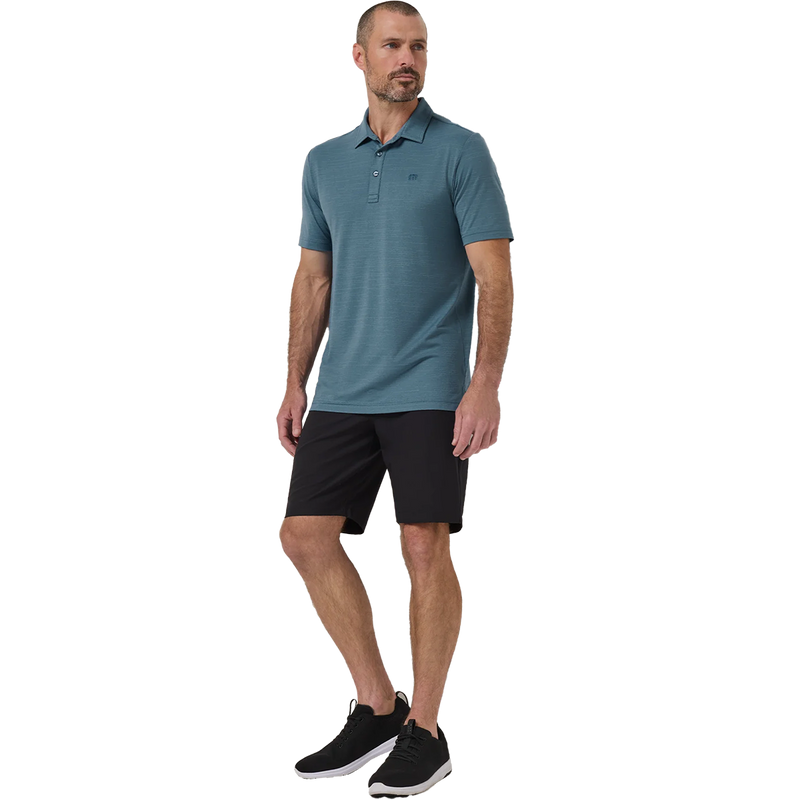 Men's The Heater Polo, Travis Mathew Men's The Heater Polo in Copen Blue front