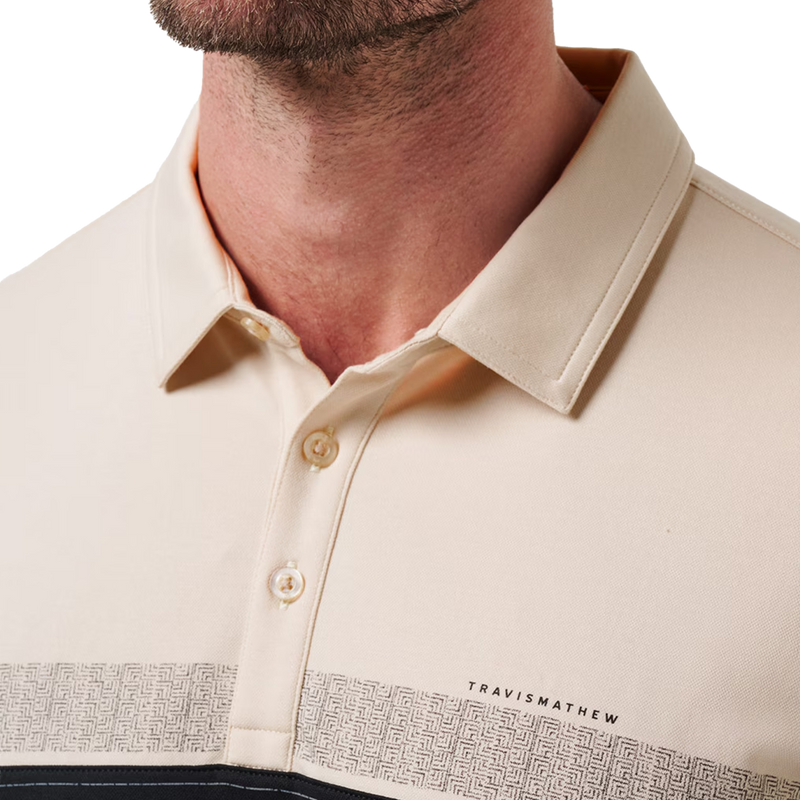 Men's Hang Glide Polo, Travis Mathew Men's Hang Glide Polo collar