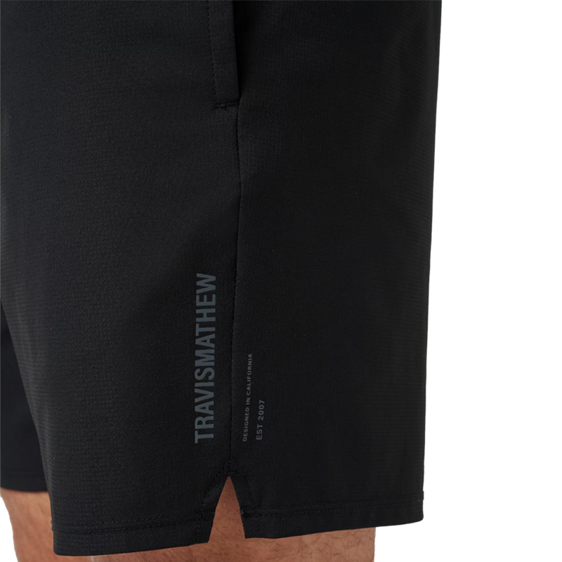 Men's Wanderlust E-Waist Short 7.5", Travis Mathew Men's Wanderlust E-Waist Short 7.5" Side Logo